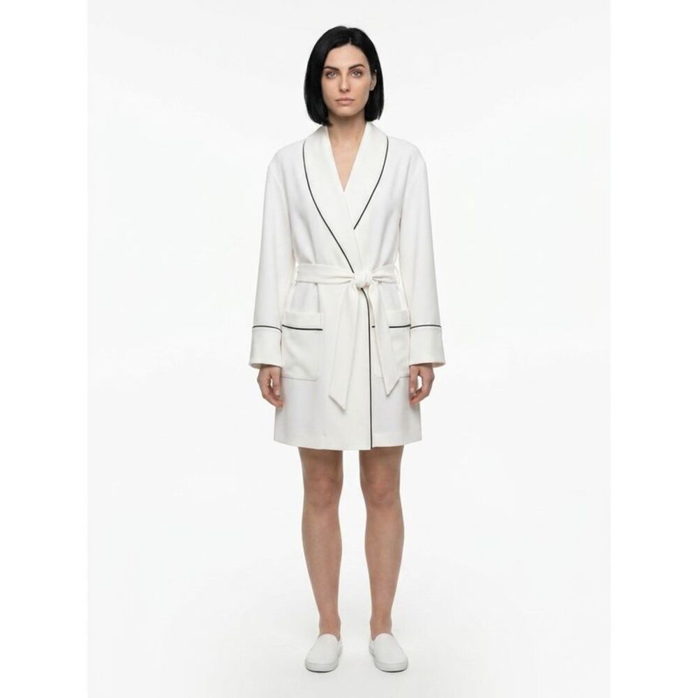 Dolce & Gabbana White Elastane Women's Robe